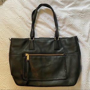 Cole Haan Black Leather Tote Bag